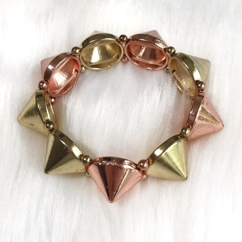 Spike Stretch Metallic Bracelet